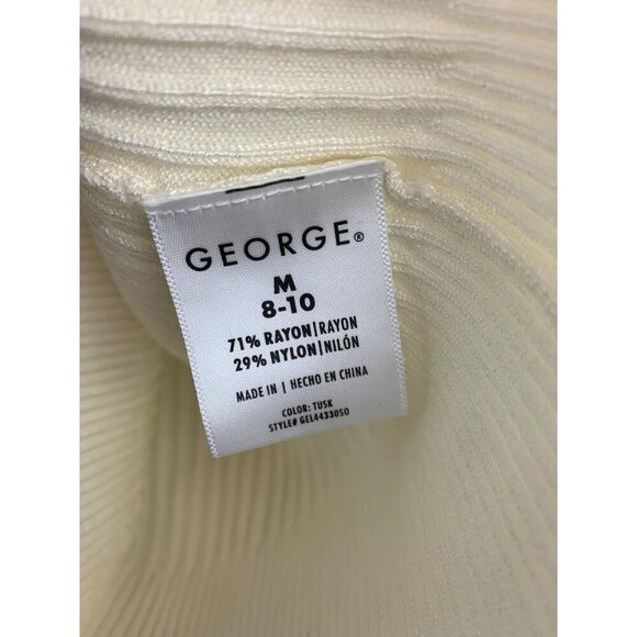George Womens Ribbed Knit Sweater Top M - Picture 5 of 5